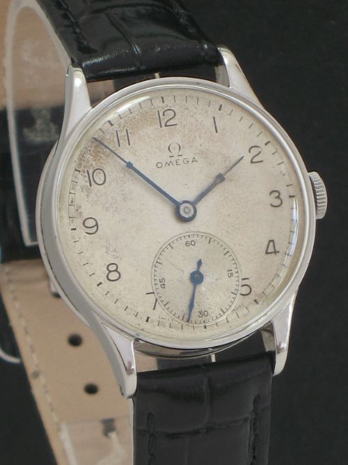 fig 4. COMPLETELY ORIGINAL OMEGA CALIBRE 26.5 WORLD WAR II VINTAGE MENS WATCH C1938