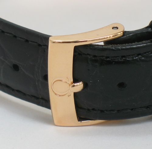 fig 6. COMPLETELY ORIGINAL MINT CONDITION SOLID 18CT ROSE GOLD OMEGA TRESOR MENS WATCH C1960