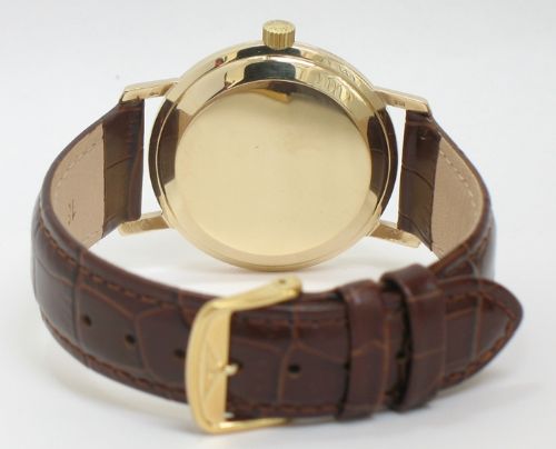 fig 4. COMPLETELY ORIGINAL SOLID 9CT GOLD LONGINES FLAGSHIP AUTOMATIC MENS WATCH