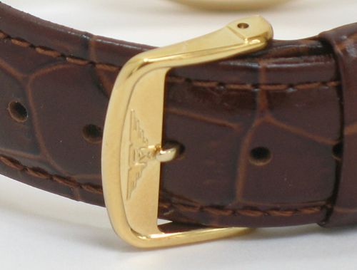 fig 5. COMPLETELY ORIGINAL SOLID 9CT GOLD LONGINES FLAGSHIP AUTOMATIC MENS WATCH