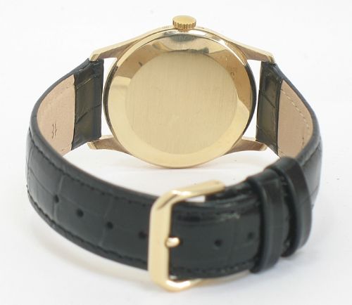 fig 3. ORIGINAL SOLID 9CT GOLD LONGINES RECORD DE LUXE MENS WATCH