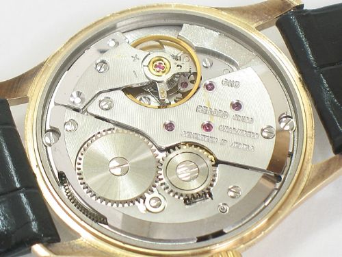 fig 4. ORIGINAL SOLID 9CT GOLD LONGINES RECORD DE LUXE MENS WATCH
