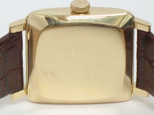 fig 5. EXCEEDINGLY RARE AND ORIGINAL SOLID 14CT GOLD OMEGA CALIBRE 471 AUTOMATIC REFERENCE 3971 VINTAGE MENS WATCH WITH BOX C1957