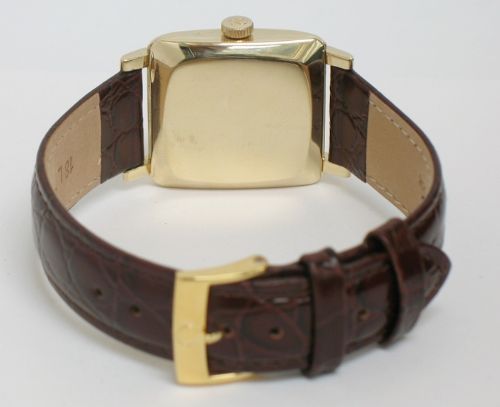 fig 7. EXCEEDINGLY RARE AND ORIGINAL SOLID 14CT GOLD OMEGA CALIBRE 471 AUTOMATIC REFERENCE 3971 VINTAGE MENS WATCH WITH BOX C1957