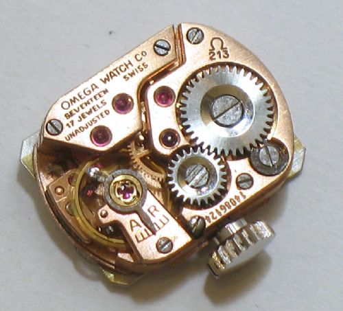 fig 9. UNIQUE OMEGA PLATINUM AND DIAMOND ART NOUVEAU LADIES COCKTAIL WATCH C1940