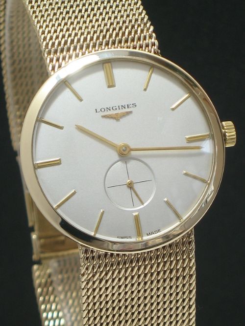fig 3. SUPERB SOLID 9CT GOLD LONGINES CALIBRE 19.4 VINTAGE MENS WATCH WITH ORIGINAL BOX C1960