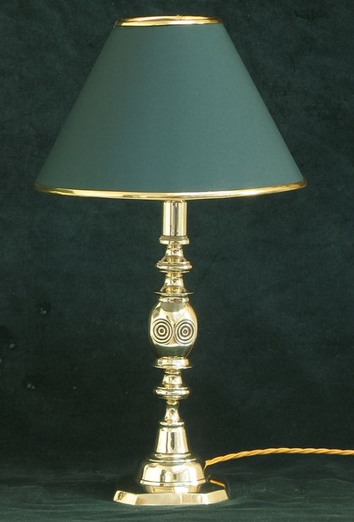 fig 1. PAIR OF VICTORIAN SOLID BRASS TABLE OR DESK LAMPS C1880