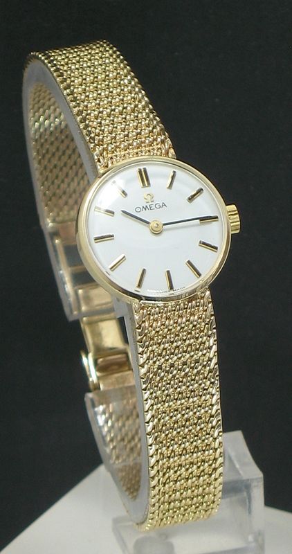 fig 2. BEAUTIFUL SOLID 9CT GOLD LADIES OMEGA VINTAGE COCKTAIL WATCH