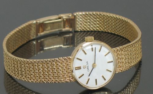 fig 3. BEAUTIFUL SOLID 9CT GOLD LADIES OMEGA VINTAGE COCKTAIL WATCH