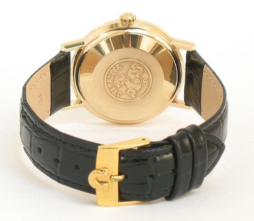 fig 4. COMPLETELY ORIGINAL SOLID 9CT GOLD OMEGA SEAMASTER DE VILLE AUTOMATIC MENS VINTAGE WATCH WITH BOX