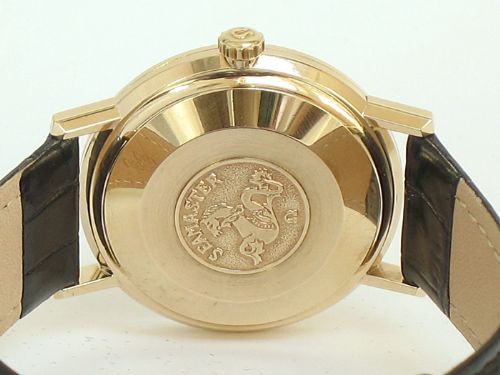 fig 5. COMPLETELY ORIGINAL SOLID 9CT GOLD OMEGA SEAMASTER DE VILLE AUTOMATIC MENS VINTAGE WATCH WITH BOX