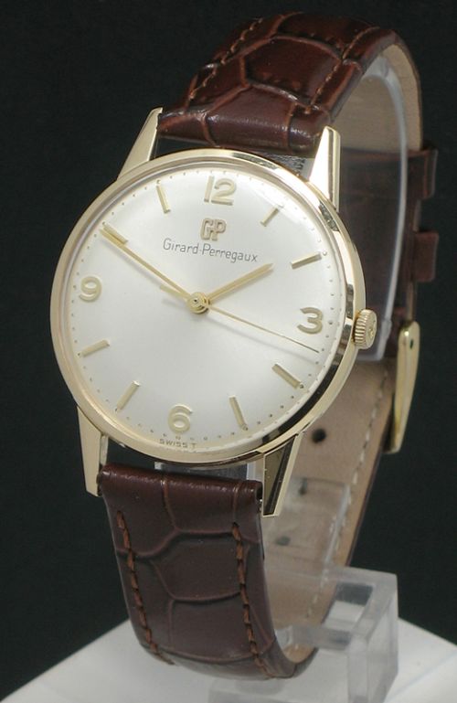 Mint Original Condition Solid 9ct Gold Girard-perregaux Mens Vintage Watch with Box