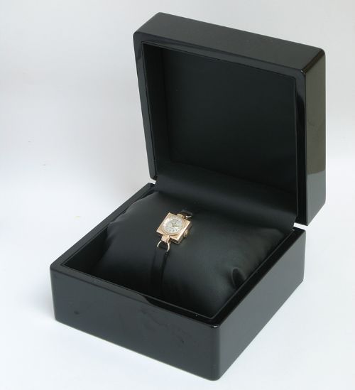 fig 7. BEAUTIFUL SOLID 9CT GOLD ROLEX PRECISION LADIES ART DECO COCKTAIL WATCH C1938