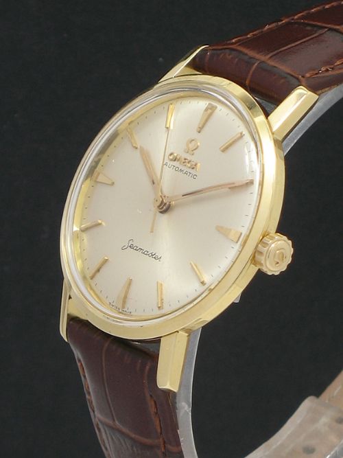 fig 2. SUPERB ORIGINAL SOLID 18CT GOLD OMEGA SEAMASTER CALIBRE 552 MENS VINTAGE WATCH C1960