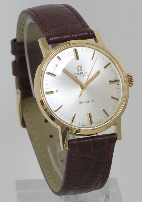Stunning Original Mint Condition Solid 18ct Gold Omega Geneve Mens Vintage Watch