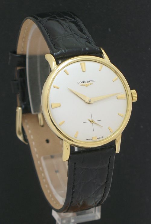 fig 4. SOLID 18CT GOLD LONGINES 30L VINTAGE WATCH C1960
