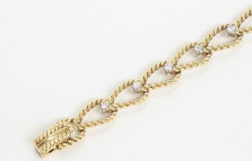 fig 5. UNIQUE SOLID 18CT GOLD AND DIAMOND JAEGER-LECOULTRE BACKWINDER LADIES COCKTAIL WATCH