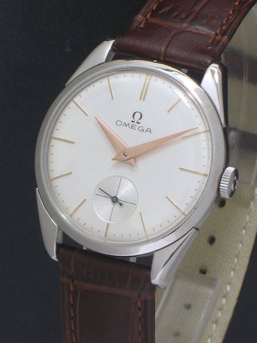 fig 1. MINT CONDITION OMEGA CALIBRE 267 MENS VINTAGE WATCH C1956
