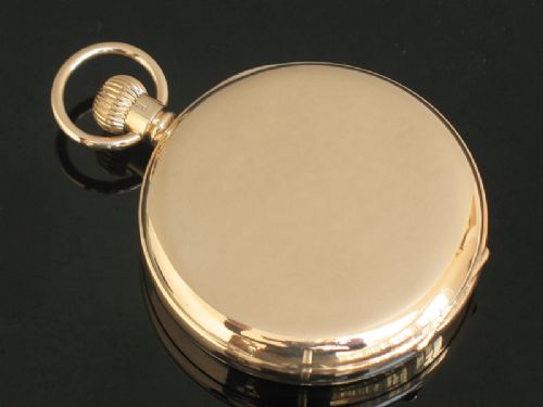 fig 2. WONDERFUL SOLID 9CT GOLD VERTEX POCKET WATCH C1931