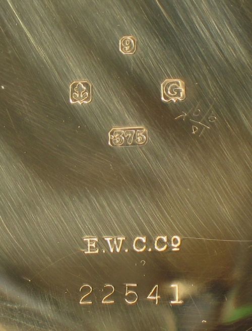 fig 6. WONDERFUL SOLID 9CT GOLD VERTEX POCKET WATCH C1931