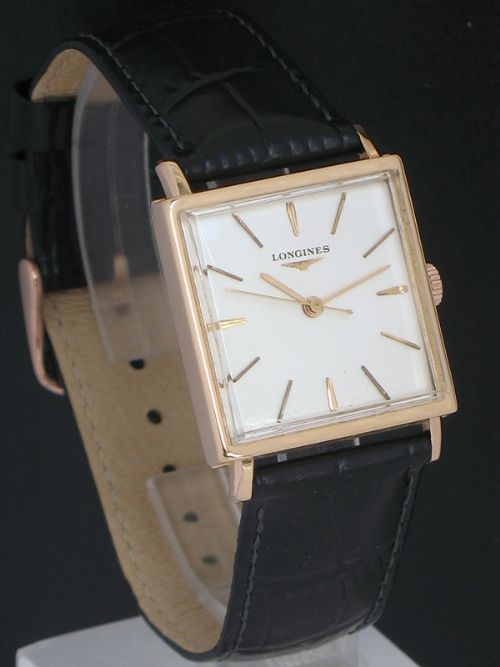 Stunning Solid 18ct Rose Gold Longines Oversize Calibre 280 Mens Vintage Watch C1959