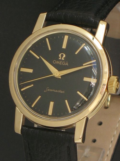 fig 2. OUTSTANDING SOLID 9CT GOLD OMEGA SEAMASTER CALIBRE 520 MENS WATCH C1959