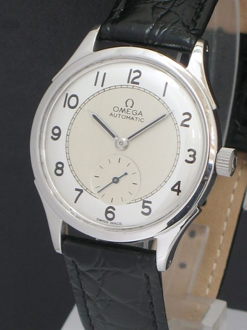 fig 2. SUPERB OMEGA AUTOMATIC BUMPER CALIBRE 30.10RA RT DECO MENS WATCH C1945