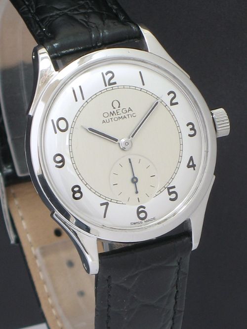 fig 4. SUPERB OMEGA AUTOMATIC BUMPER CALIBRE 30.10RA RT DECO MENS WATCH C1945