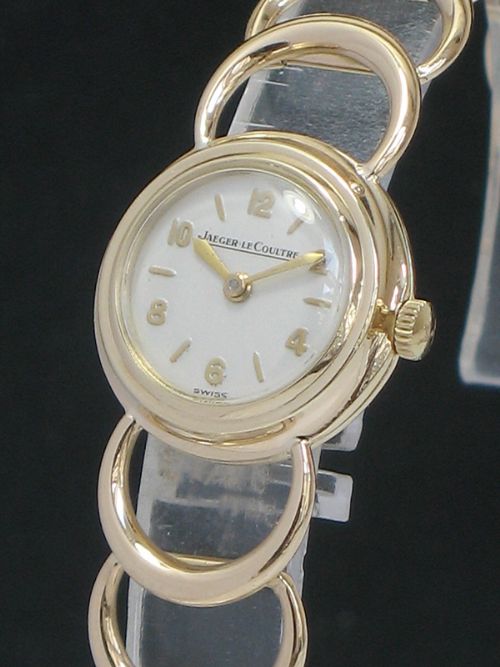 fig 3. BEAUTIFUL UNIQUE SOLID 9CT GOLD JAEGER-LECOULTRE LADIES COCKTAIL WATCH C1954