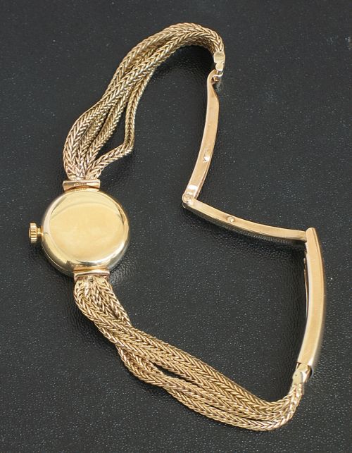 fig 5. EXQUISITE SOLID 9CT GOLD LADIES OMEGA COCKTAIL WATCH WITH BOX C1958