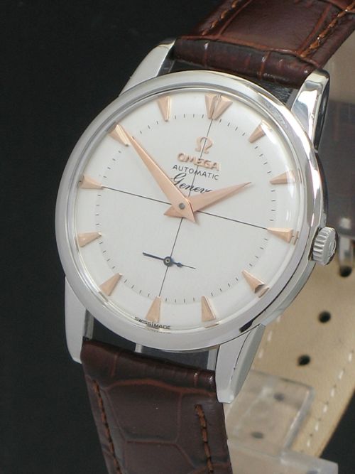 fig 2. STUNNING OMEGA GENEVE AUTOMATIC CALIBRE 491 MENS VINTAGE WATCH WITH PAPERWORK C1958