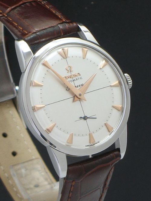 fig 5. STUNNING OMEGA GENEVE AUTOMATIC CALIBRE 491 MENS VINTAGE WATCH WITH PAPERWORK C1958