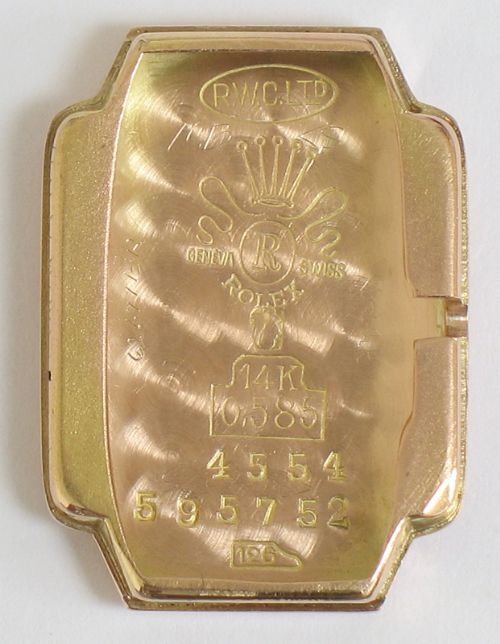 fig 5. WONDERFUL SOLID 14CT ROSE GOLD ROLEX PRECISION ART DECO LADIES COCKTAIL WATCH C1950