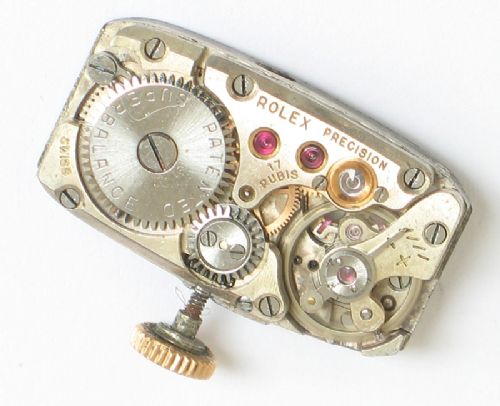 fig 6. WONDERFUL SOLID 14CT ROSE GOLD ROLEX PRECISION ART DECO LADIES COCKTAIL WATCH C1950