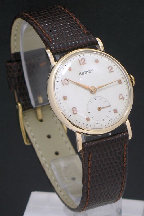 fig 1. WONDERFUL SOLID 9CT GOLD ROTARY LARGE LADIES WATCH C1952
