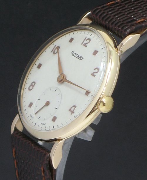 fig 2. WONDERFUL SOLID 9CT GOLD ROTARY LARGE LADIES WATCH C1952