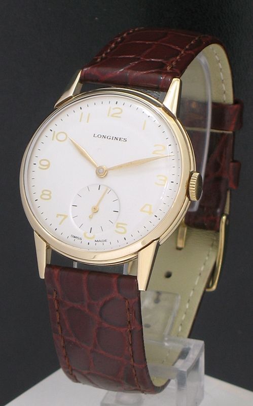 Superb Solid 9ct Gold Longines 12.68z Mens Vintage Watch C1951