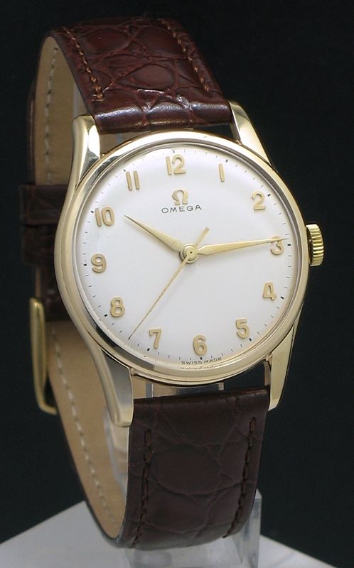 Superb Completely Original Solid 9ct Gold Omega Calibre 285 Mens