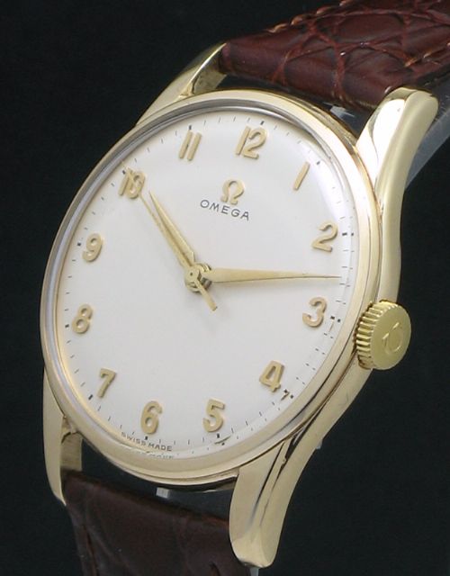 fig 2. SUPERB COMPLETELY ORIGINAL SOLID 9CT GOLD OMEGA CALIBRE 285 MENS VINTAGE WATCH C1959
