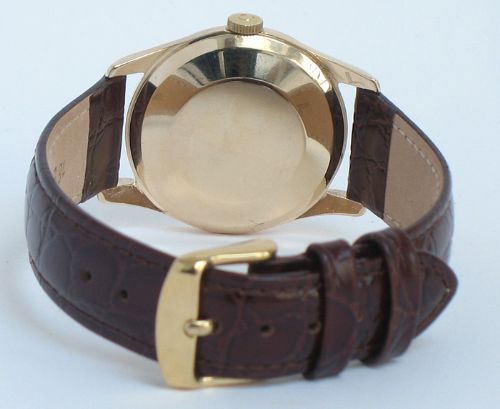fig 4. SUPERB COMPLETELY ORIGINAL SOLID 9CT GOLD OMEGA CALIBRE 285 MENS VINTAGE WATCH C1959