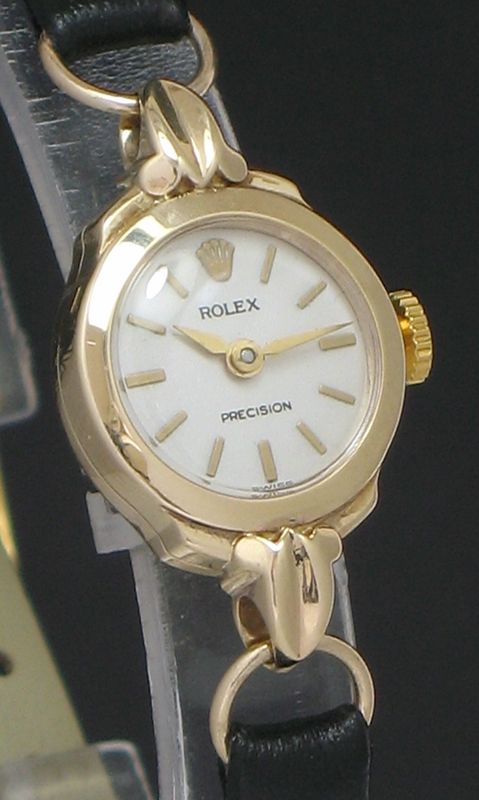 fig 3. BEAUTIFUL SOLID 9CT GOLD ROLEX PRECISION LADIES COCKTAIL WATCH