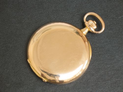fig 2. EXTREMELY RARE SOLID 18CT 18K GOLD LONGINES FULL HUNTER POCKET WATCH TO COMMEMORATE LOUIS BLERIOT C1909