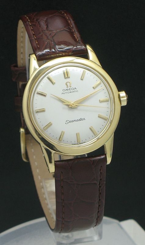 Stunning Solid 18ct Gold Omega Seamaster Automatic Bumper Mens Vintage Watch C1954