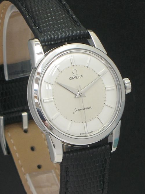 fig 3. WONDERFUL OMEGA SEAMASTER TWO TONE DIAL MENS VINTAGE WATCH C1956-57