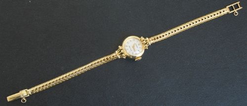 fig 7. STUNNING SOLID 18CT GOLD ROLEX PRECISION LADIES COCKTAIL WATCH C1956