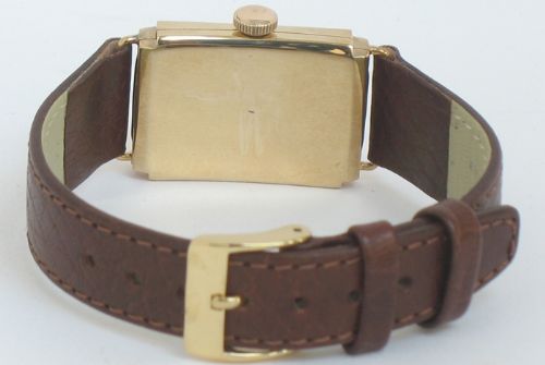 fig 3. WONDERFUL FULLY RESTORED SOLID 9CT GOLD AUDAX ART DECO WATCH C1939