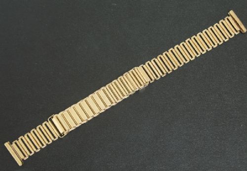 Rare Original Solid 9ct Gold Bonklip Mens Watch Bracelet