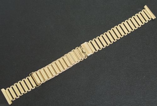 fig 1. RARE ORIGINAL SOLID 9CT GOLD BONKLIP MENS WATCH BRACELET