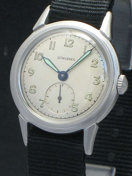 fig 1. RARE LONGINES CALIBRE 23Z MILITARY WATCH C1950
