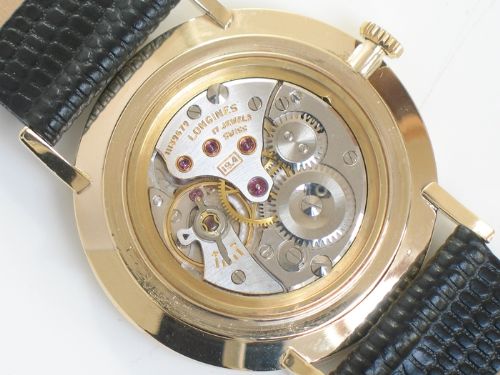 fig 4. SUPERB SOLID 9CT GOLD LONGINES SLIMLINE VINTAGE WATCH C1959